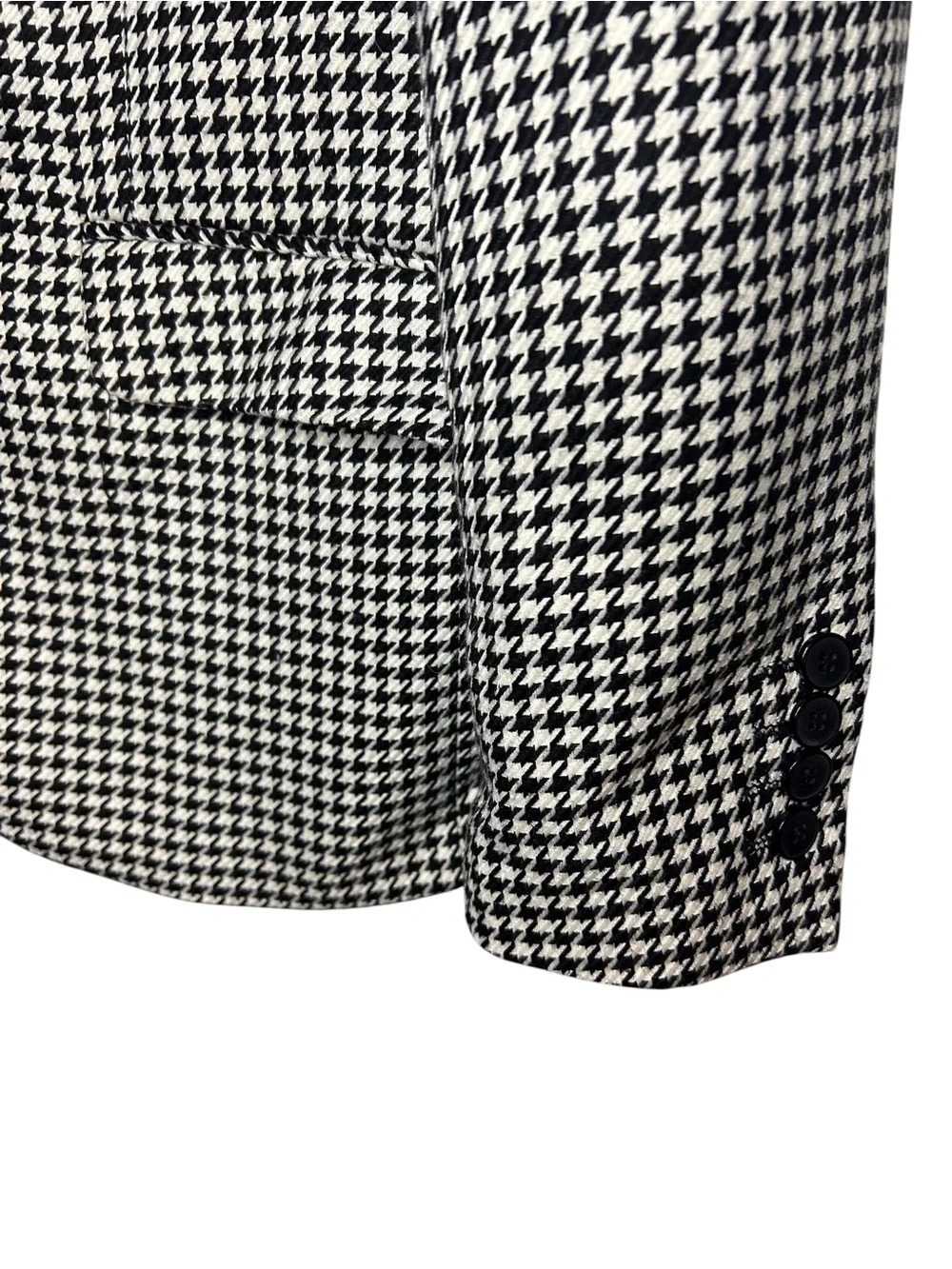 Stacy Adams Black & White Houndstooth Sport Coat